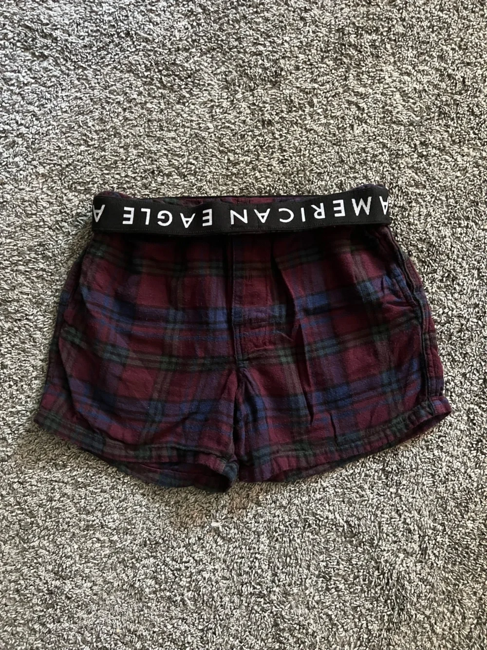 American Eagle Outfitters Plaid Boxers With Pockets